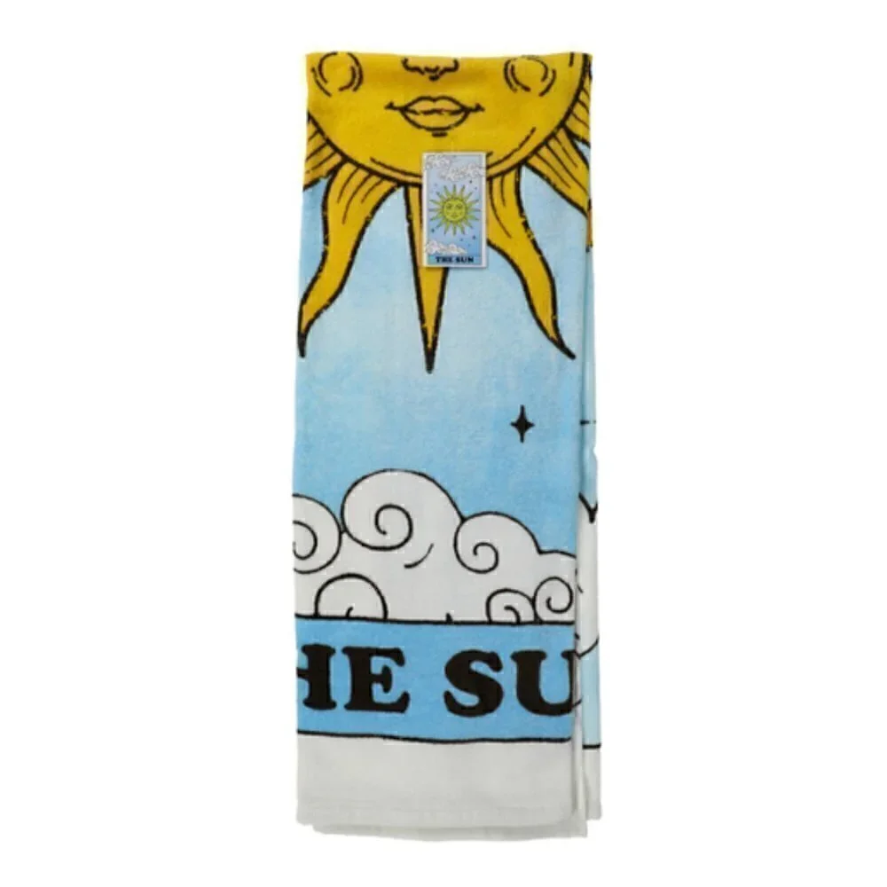 Beach Towel 'The Sun' Tarot Card 30in x 60in NWT Astrology Vacation Pool Swim